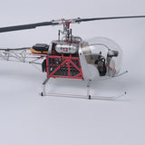 WOLFBUSH BELL-47 450-Class Scale RC Helicopter – Brushless DFC, Metal Shaft Drive, H1pro Flight Controller, Openable Cockpit, RTF