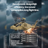 WOLFBUSH & YU XIANG F11-N AH64 1/32 Scale 2.4G 6CH Coaxial Dual Rotor 6G/3D Apache RC Helicopter - RAZORDON