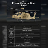 WOLFBUSH & YU XIANG F11-N AH64 1/32 Scale 2.4G 6CH Coaxial Dual Rotor 6G/3D Apache RC Helicopter - RAZORDON