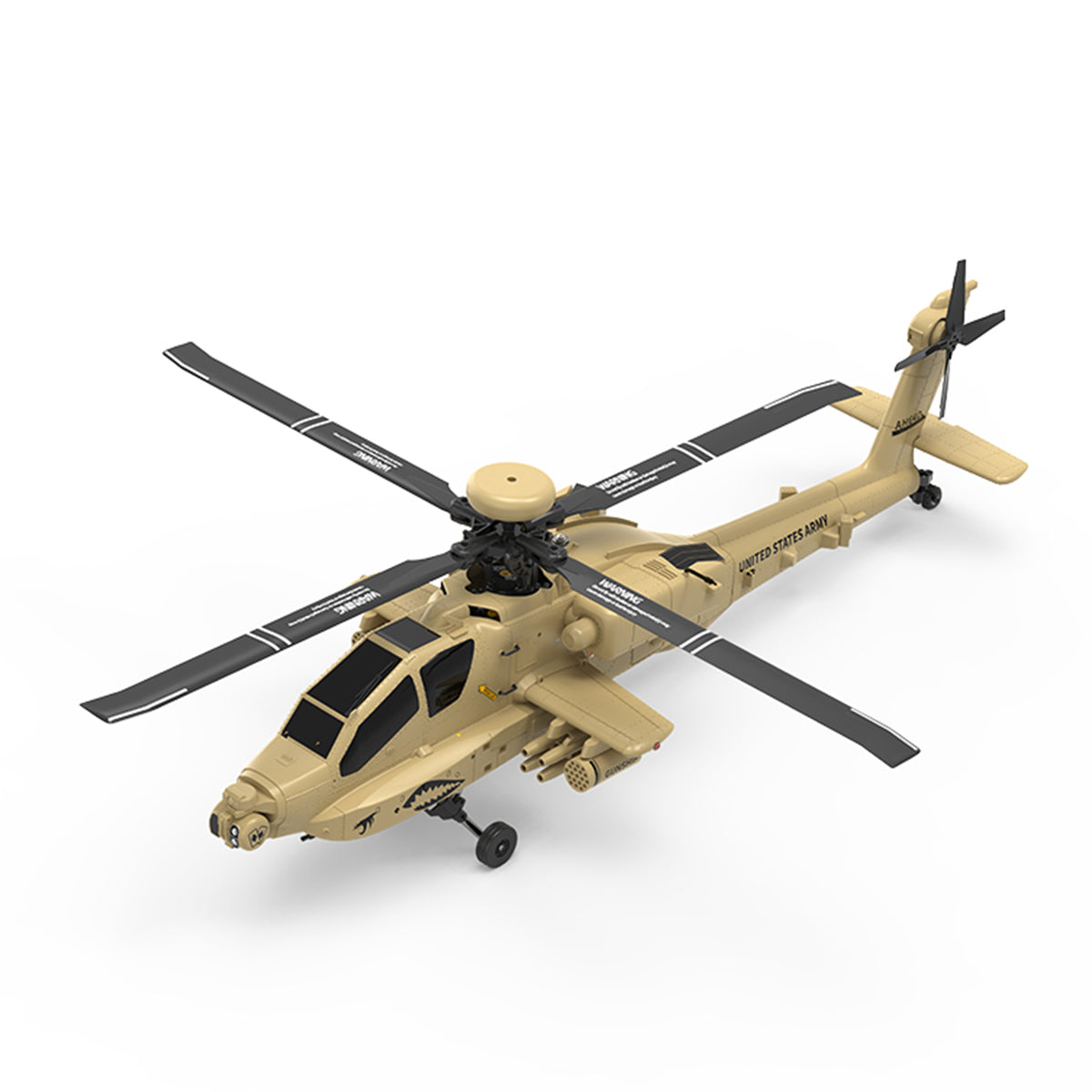 WOLFBUSH & YU XIANG F11-N AH64 1/32 Scale 2.4G 6CH Coaxial Dual Rotor 6G/3D Apache RC Helicopter - RAZORDON