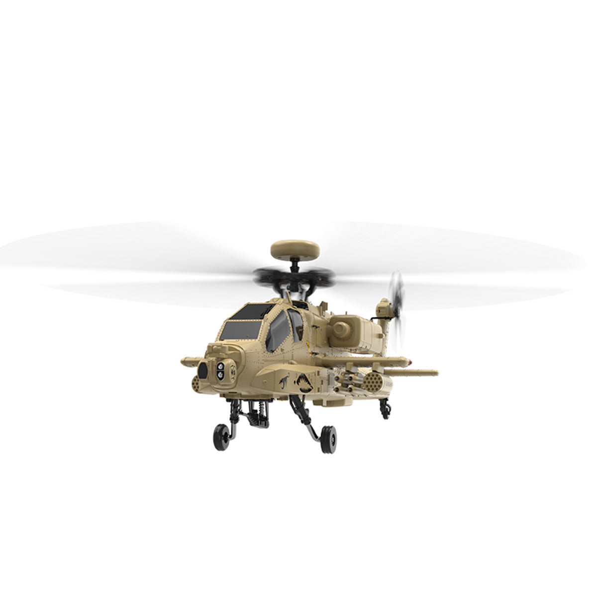 WOLFBUSH & YU XIANG F11-N AH64 1/32 Scale 2.4G 6CH Coaxial Dual Rotor 6G/3D Apache RC Helicopter - RAZORDON
