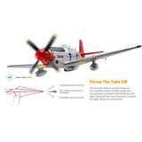 XK A280 P-51 3D/6G 2.4G 4CH Brushless Scale RC Airplane Model - RAZORDON