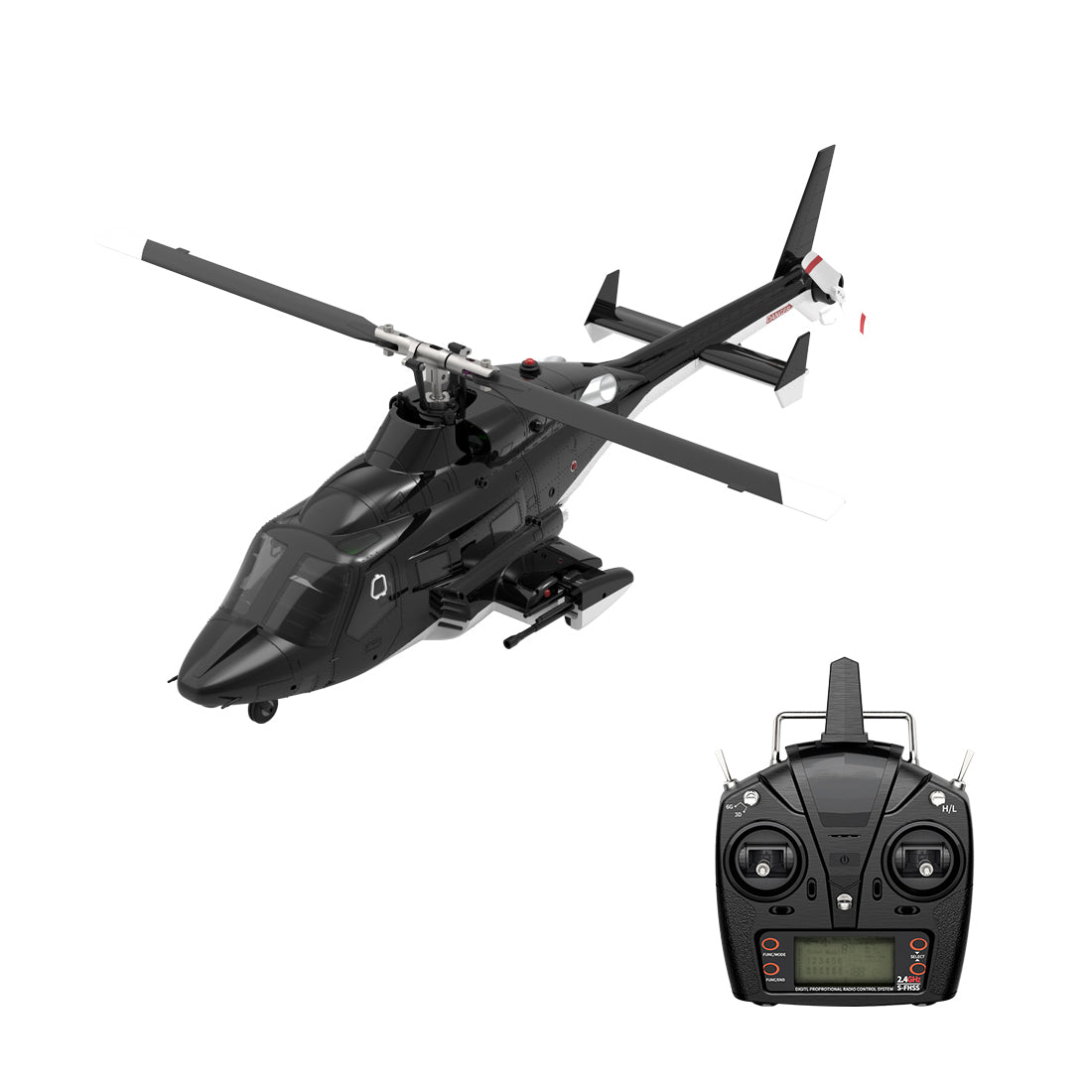Eachine E188 AirWolf Yuxiang　F02 YUXIANG F02-V 1/34 Scale Airwolf RC Helicopter 2.4G 6CH 3D/6G