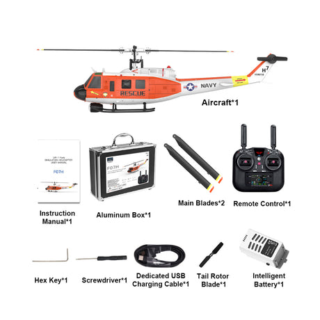 YU XIANG F07H UH-1 Huey RC Helicopter - RAZORDON