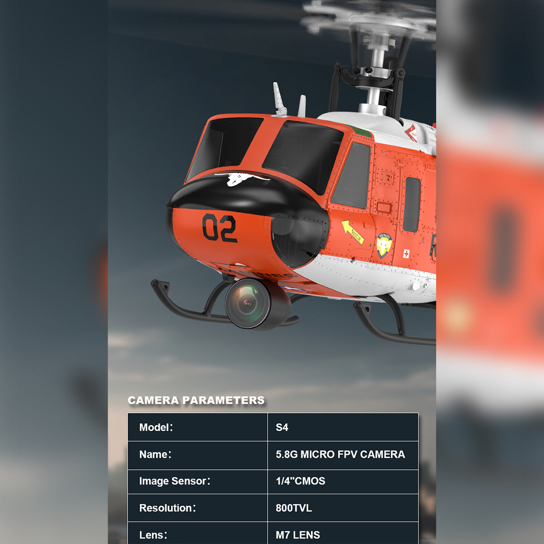 YU XIANG F07H UH-1 Huey RC Helicopter - RAZORDON