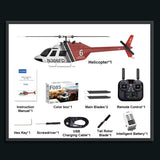 YU XIANG F08S 1/27 Scale Bell 206 RC Helicopter Model - RAZORDON