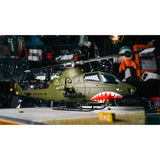 YU XIANG F112S AH-1 Cobra 1/40 Scale 200-Class 2.4G 9CH RC Military Helicopter Model with Dual-Blade Flybarless Rotor Head, 6G Mode & GPS Positioning RTF