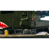 YU XIANG F112S AH-1 Cobra 1/40 Scale 200-Class 2.4G 9CH RC Military Helicopter Model with Dual-Blade Flybarless Rotor Head, 6G Mode & GPS Positioning RTF