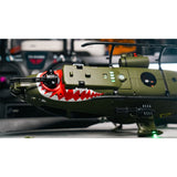 YU XIANG F112S AH-1 Cobra 1/40 Scale 200-Class 2.4G 9CH RC Military Helicopter Model with Dual-Blade Flybarless Rotor Head, 6G Mode & GPS Positioning RTF