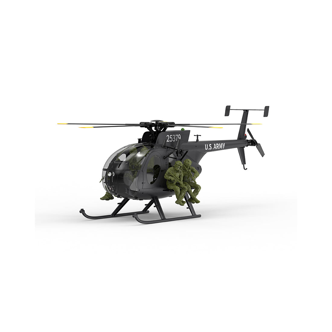 YU XIANG F118S MH-6 1/16 Scale 250-Class 2.4G 9CH Little Bird RC Helicopter - RAZORDON