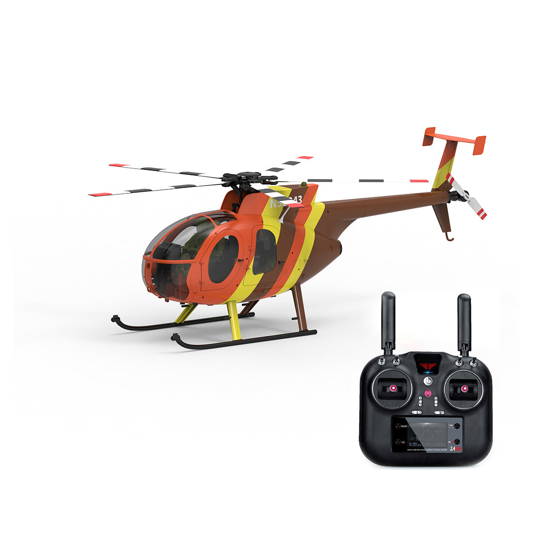 YU XIANG F118S MH-6 Little Bird RC Helicopter 250-Class 9CH