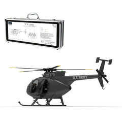 YU XIANG F119S MD500 1/16 Scale 250-Class 2.4G 9CH RC Little Bird Military Helicopter Model with Flybarless Rotor Head, 6G/3D Switchable Modes & Openable Cockpit (RTF Version)