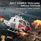 YU XIANG F112S AH-1 Cobra 1/40 Scale 200-Class 2.4G 9CH RC Military Helicopter Model with Dual-Blade Flybarless Rotor Head, 6G Mode & GPS Positioning RTF