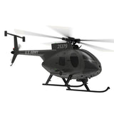 YU XIANG F119S MD500 1/16 Scale 250-Class 2.4G 9CH RC Little Bird Military Helicopter Model with Flybarless Rotor Head, 6G/3D Switchable Modes & Openable Cockpit (RTF Version)