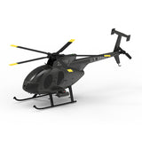 YU XIANG F119S MD500 1/16 Scale 250-Class 2.4G 9CH RC Little Bird Military Helicopter Model with Flybarless Rotor Head, 6G/3D Switchable Modes & Openable Cockpit (RTF Version)