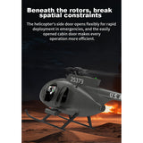 YU XIANG F119S MD500 1/16 Scale 250-Class 2.4G 9CH RC Little Bird Military Helicopter Model with Flybarless Rotor Head, 6G/3D Switchable Modes & Openable Cockpit (RTF Version)