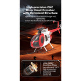 YU XIANG F119S MD500 1/16 Scale 250-Class 2.4G 9CH RC Little Bird Military Helicopter Model with Flybarless Rotor Head, 6G/3D Switchable Modes & Openable Cockpit (RTF Version)