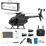 YU XIANG F119S MD500 1/16 Scale 250-Class 2.4G 9CH RC Little Bird Military Helicopter Model with Flybarless Rotor Head, 6G/3D Switchable Modes & Openable Cockpit (RTF Version)