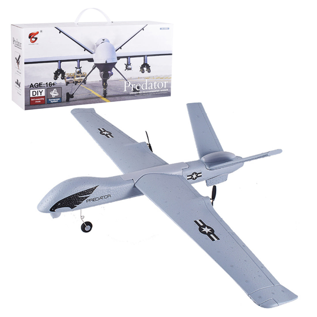 Z51 RC Airplane Model Predator Drone 2.4G RC Electric Fixed-wing Glider Aircraft Model