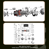 TECHING×SKYMECHMAN 1/4 Scale Metal Simulation Electric Military Helicopter Turboshaft Engine - RAZORDON