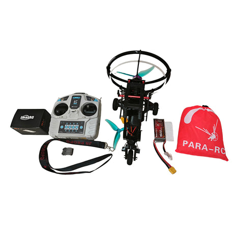 2.4GHz RC Stunt Paraglider with Wheeled Cart - 1.8m Wingspan, Electric Remote Control Airplane, Nylon Canopy Fabric, RTF