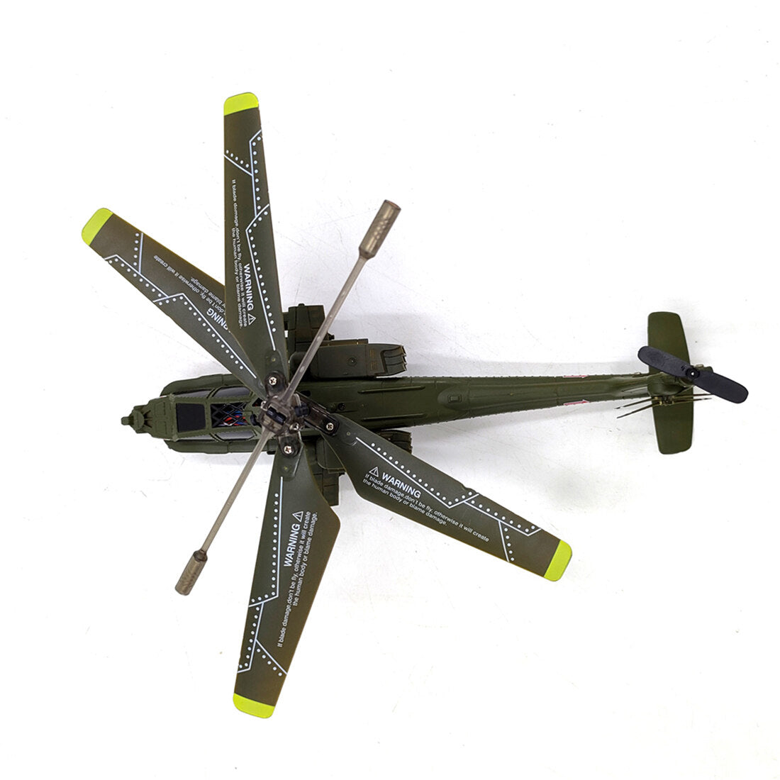 S109H Apache Helicopter 2.4G RC 3CH Dual-Prop Gyro Stabilisiertes Flugzeugmodell mit hellen Nachtnavigationslichtern