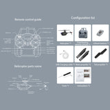 RC ERA C127AI 헬리콥터 정찰 드론 모델 2.4G 4CH 싱글 로터 브러시리스 모델 에일러론 없음