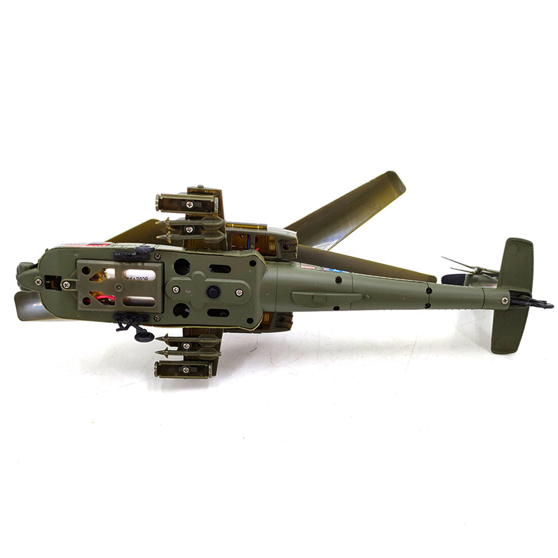 S109H Apache Helicopter 2.4G RC 3CH Dual-Prop Gyro Stabilized Airplane Model with Bright Night Navigation Lights