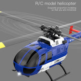 C186MAX BO105 Gunship Aircraft 2.4G RC 4CH Single Flybarless Helicopter Toy - RAZORDON