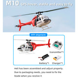 FLYWING Bell-206-V3 470-Class RC Helicopter Model 2.4G RC 6CH Electric Airplane with Model 1 & Model 2 Switchable(RTF Version)