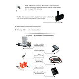 EPHIL X-20cc-S Seitlicher Auspuff Zündkerze Zweitakt-Einzylinder-Benzinmotor Modell für Starrflügelflugzeugmodelle