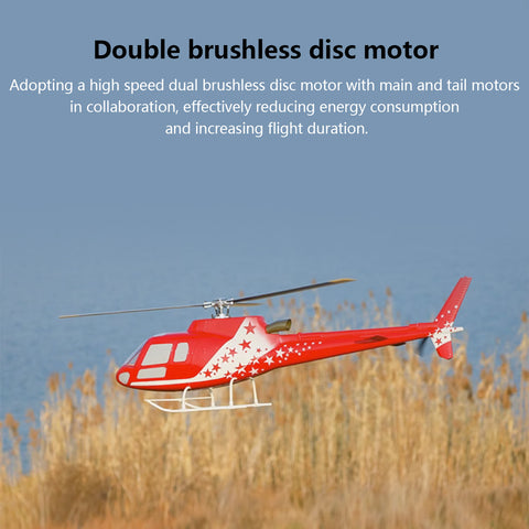 FLYWING Squirrel-AS350 470-Class RC Helicóptero Modelo 2.4G RC 6CH Modelo de avión eléctrico