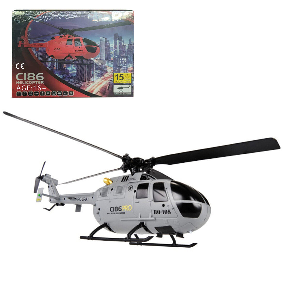 RC ERA 2.4G RC 4CH BO105 무장 헬리콥터 항공기 RTF 모델