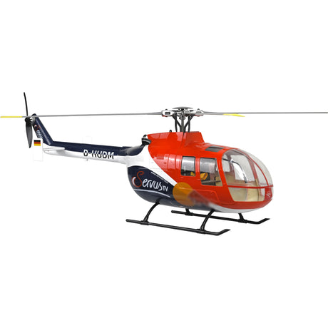 FLYWING BO105 470 Size 2.4G 6CH Military RC Helicopter With H1 Flight Controller,GPS and Adjustable Left/Right-Handed Controls - razordon