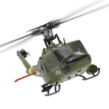 YU XIANG F07/F07-V 1/34 Scale UH-1 Huey 2.4G 6CH Brushless Direct-Drive 6G Flybarless RC Helicopter Model (RTF Version/Mode1/Mode2)