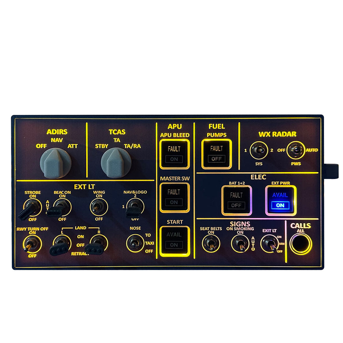 Rowsfire A102 A35X/A32X mini Light OVERHEAD Panel - RAZORDON