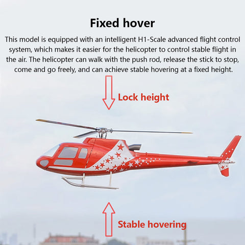 FLYWING Squirrel-AS350 470-Klasse RC Hubschraubermodell 2.4G RC 6CH Elektroflugzeugmodell