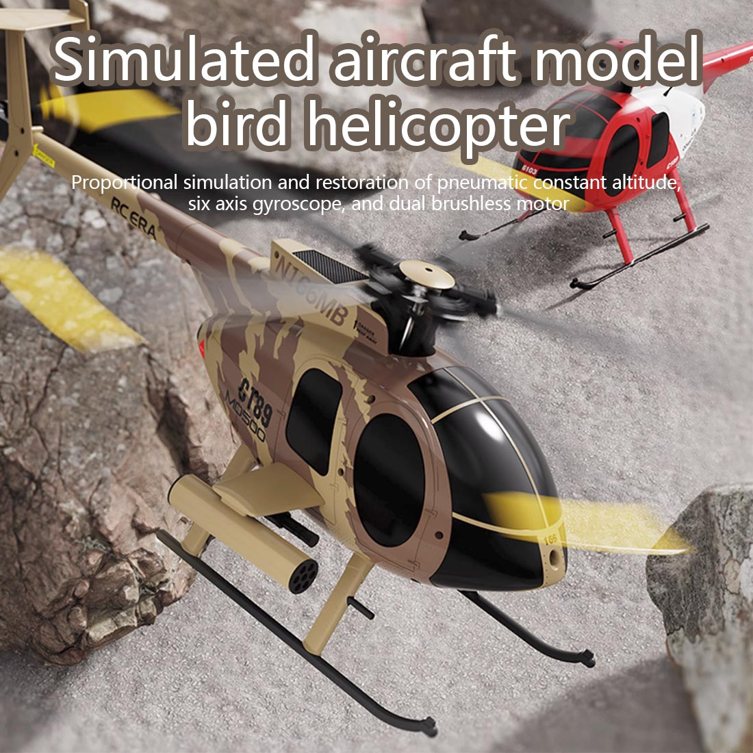 RC ERA MD500 C189 Little Bird Aircraft Model 1/28 2.4G 4CH Single-Rotor Helicopter Model