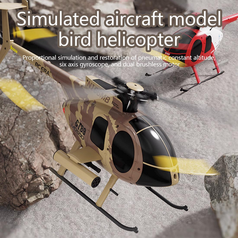 MD500 C189 Little Bird Aircraft Model 1/28 2.4G 4CH Single-Rotor Helicopter Model