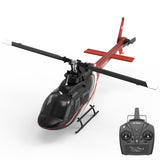 YU XIANG F08 1/27 Scale Bell 206 2.4G 6CH Brushless Direct-Drive 3D/6G Flybarless RC Helicopter Model with Optical Flow Positioning (RTF Version/Mode1/Mode2) razordon