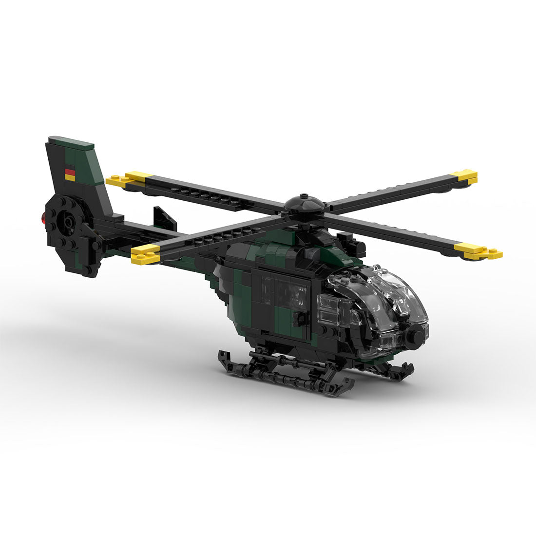 MOC-176643 European EC 135 Helicopter Military Assembly Toy Building Blocks Set - Razordon