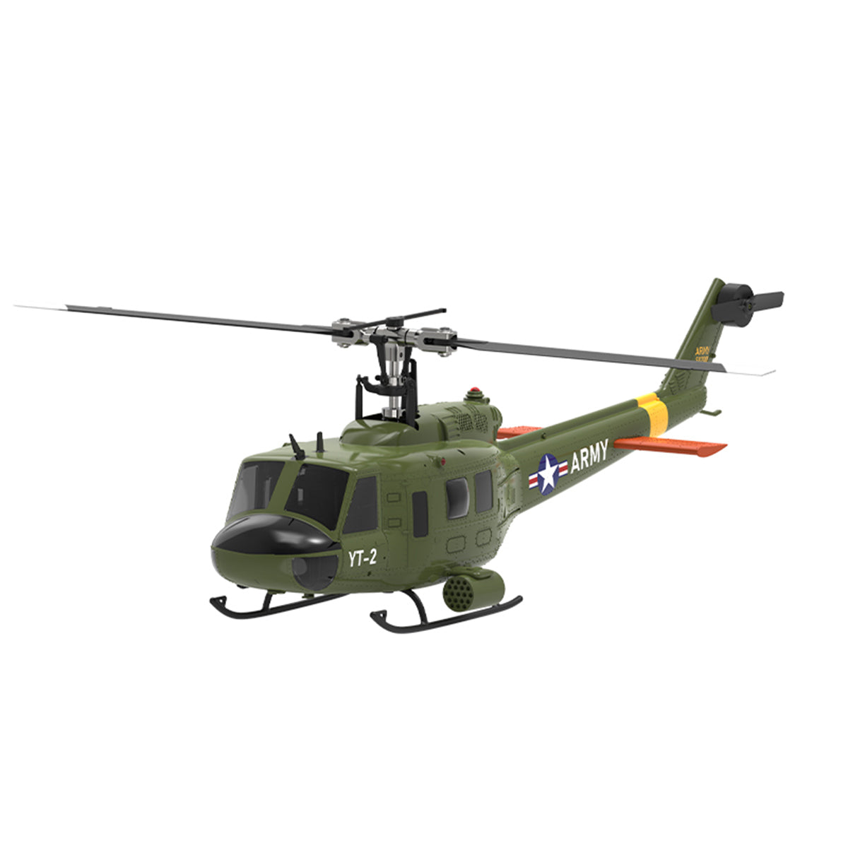 YU XIANG F07/F07-V 1/34 Scale UH-1 Huey 2.4G 6CH Brushless Direct-Drive 6G Flybarless RC Helicopter Model (RTF Version/Mode1/Mode2)