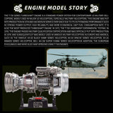 TECHING×SKYMECHMAN 1/4 Scale Metal Simulation Electric Military Helicopter Turboshaft Engine - RAZORDON