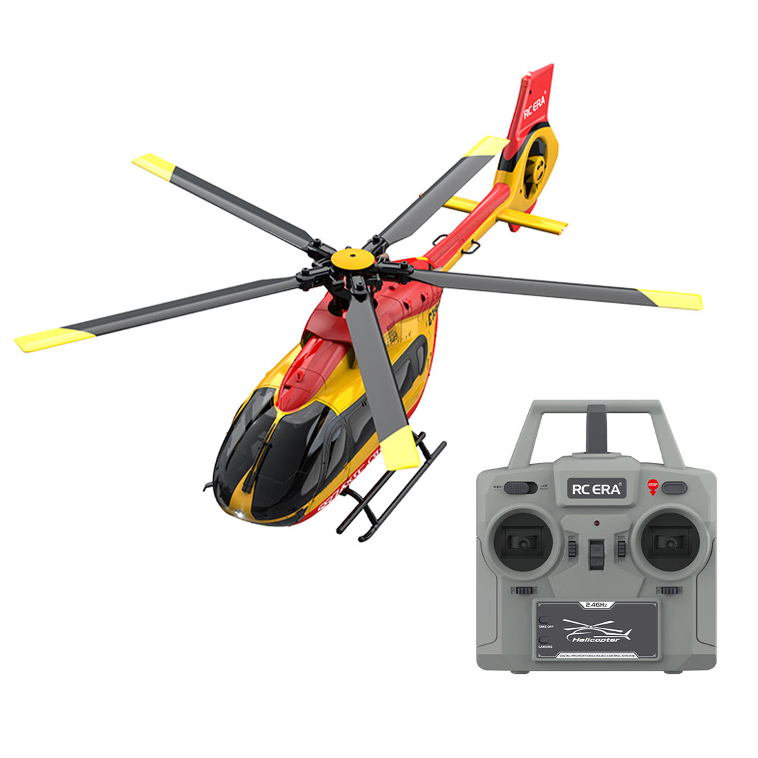 C190 1/30 Scale H145 Helicopter 2.4G 6CH Single-Rotor Gyroscopic Flying Aircraft Model