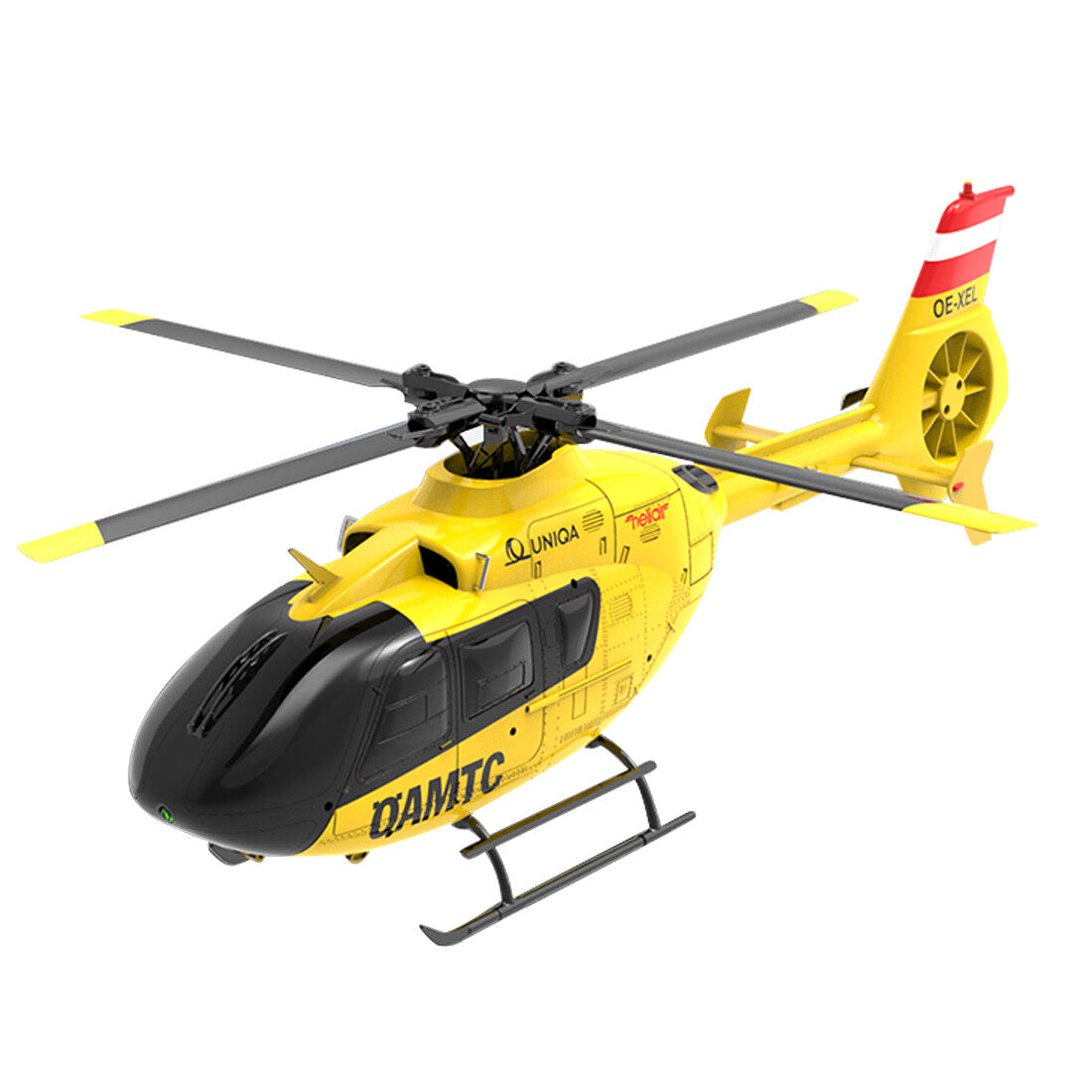 YU XIANG F06 RC Helicopter 1/36 Scale EC-135 2.4G 6-Channel Direct-Drive Brushless 3D Aerobatic Aircraft Model