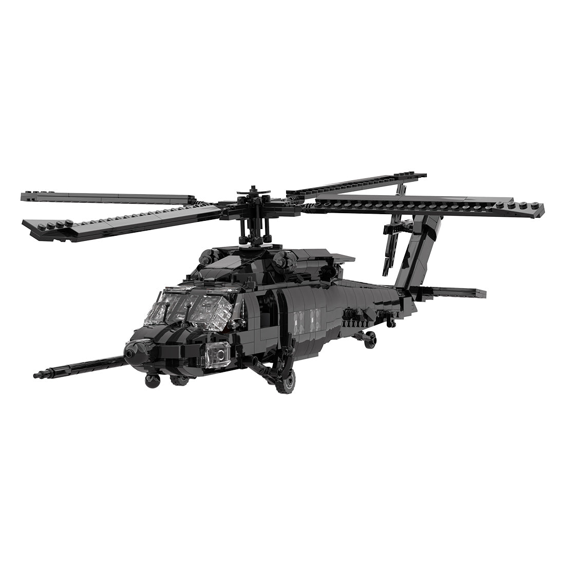 MOC UH60M Black Hawk Military Copter Model DIY Assembly Building Blocks Set