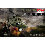 YU XIANG YXZNRC F09-V 1/47 Scale 2.4G 6CH RC Dual Brushless Direct Drive Flybarless 6G/3D Stunt Helicopter Model (RTF Version) - Razordon