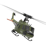 YU XIANG F07 1/34 Scale UH-1 Huey 2.4G 6CH Brushless Direct-Drive 3D/6G Flybarless RC Helicopter Model with Optical Flow Positioning (RTF Version/Mode1/Mode2) razordon