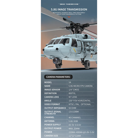 YU XIANG F09-H SH60 Seahawk 8CH RC Helicopter 1/47 Scale 2.4G Dual Brushless DD 6G/3D Stunt Copter Model (Include FC&GPS/RTF Version)