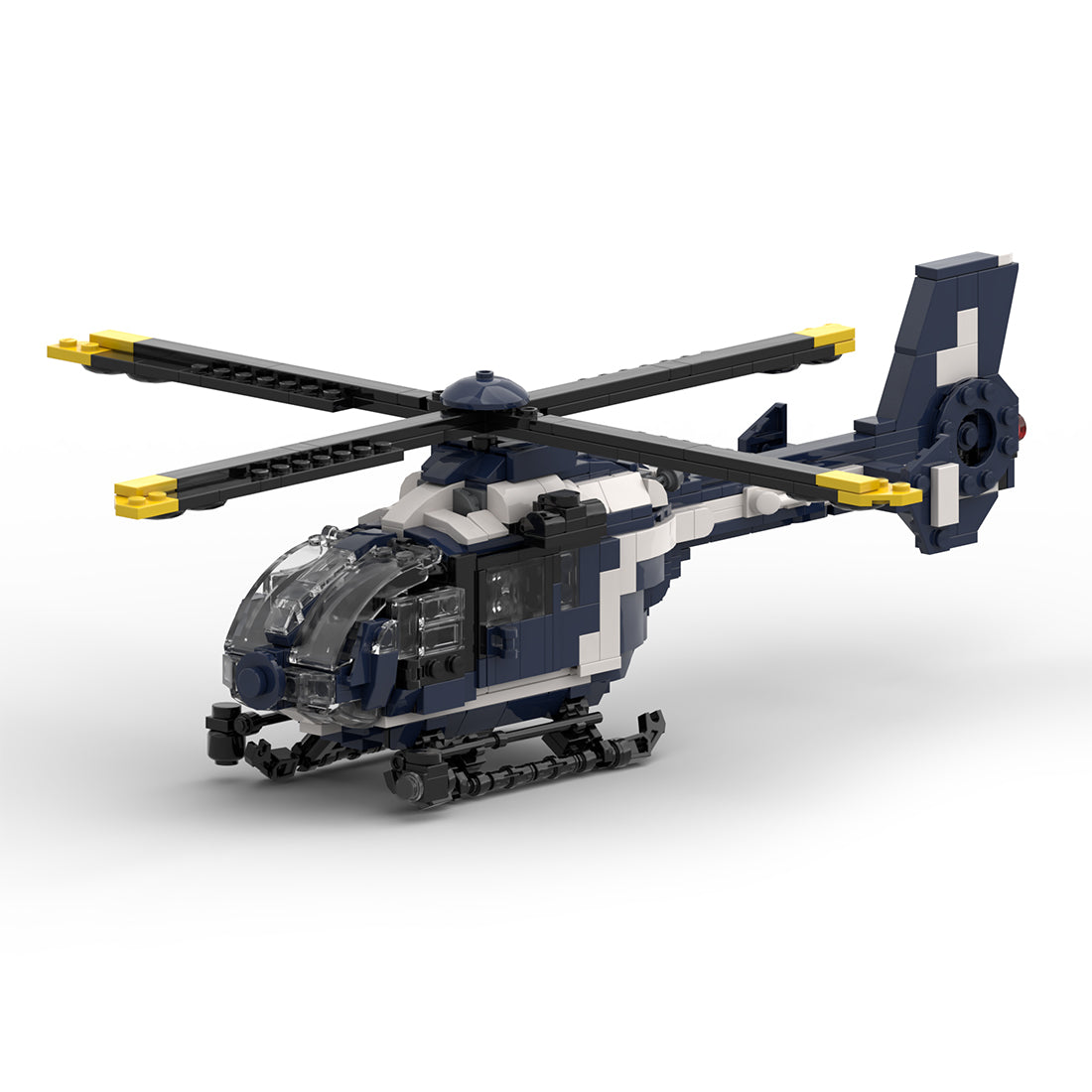 MOC-176643 European EC 135 Helicopter Military Assembly Toy Building Blocks Set - Razordon